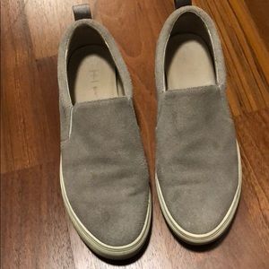 Suede Slip ons